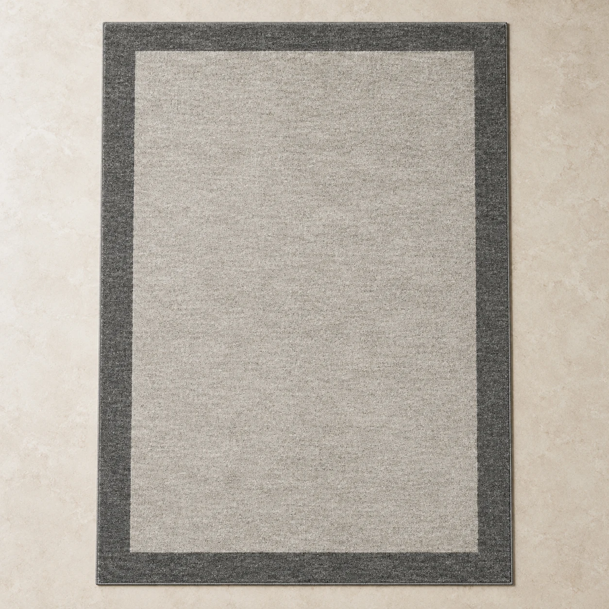 Stone border rug